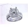 Image 1 : Genuine 14K White Gold 0.52CTW Diamond Semi Mount Ring - REF-83X6Y
