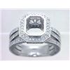 Image 1 : Genuine 18K White Gold 1.25CTW Diamond Semi Mount Ring - REF-213G2M
