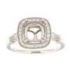 Image 1 : Genuine 14K White Gold 0.23CTW Diamond Semi Mount Ring - REF-59K4R