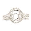 Image 1 : Genuine 14K White Gold 0.63CTW Diamond Semi Mount Ring - REF-87A7X
