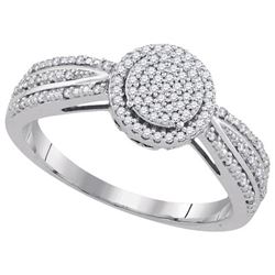 0.20CT Diamond Micro-Pave 10KT Ring White Gold