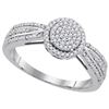 Image 1 : 0.20CT Diamond Micro-Pave 10KT Ring White Gold