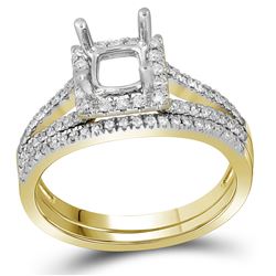 0.35CT Diamond Semi-Mount 14KT Ring Yellow Gold