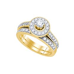 1.0CT Diamond Bridal 14KT Ring Yellow Gold