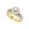 Image 1 : 1.0CT Diamond Bridal 14KT Ring Yellow Gold