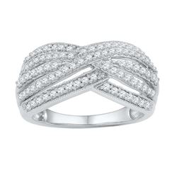 0.60CT Diamond Anniversary 10KT Ring White Gold