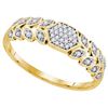 Image 1 : 0.10CT Diamond Anniversary 10KT Ring Yellow Gold