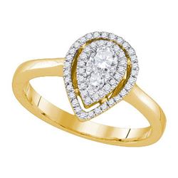 0.35CT Diamond Anniversary 14KT Ring Yellow Gold