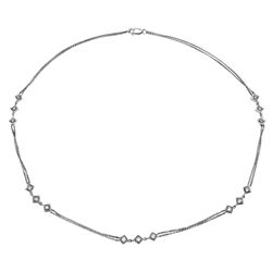 Genuine 1.44 TCW 14K White Gold Ladies Necklace - REF-183W5G