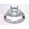 Image 1 : Genuine 14K White Gold 0.74CTW Diamond Semi Mount Ring - REF-85T3K