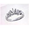Image 1 : Genuine 18K White Gold 0.25CTW Diamond Semi Mount Ring - REF-81N4A