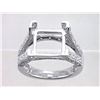 Image 1 : Genuine 14K White Gold 0.87CTW Diamond Semi Mount Ring - REF-91R3H