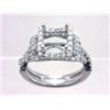Image 1 : Genuine 14K White Gold 0.96CTW Diamond Semi Mount Ring - REF-101Z4T