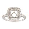 Image 1 : Genuine 14K White Gold 0.5CTW Diamond Semi Mount Ring - REF-76X6Y