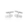 Image 1 : Genuine 0.1 TCW 14K White Gold Ladies Cuff Links - REF-70M7F