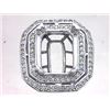 Image 1 : Genuine 14K White Gold 0.76CTW Diamond Semi Mount Ring - REF-165W4G
