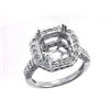 Image 1 : Genuine 14K White Gold 0.79CTW Diamond Semi Mount Ring - REF-96T7K