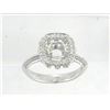 Image 1 : Genuine 14K White Gold 0.12CTW Diamond Semi Mount Ring - REF-39Y6Z