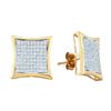 Image 1 : 0.50CT Diamond Micro-Pave 10KT Earrings White Gold