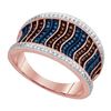 Image 1 : 0.35CT Diamond Micro-Pave 10KT Ring Rose Gold