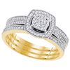 Image 1 : 0.33CT Diamond Bridal 10KT Ring Yellow Gold