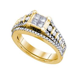 1.0CT Diamond Bridal 14KT Ring Yellow Gold