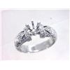 Image 1 : Genuine 18K White Gold 0.25CTW Diamond Semi Mount Ring - REF-88K3R