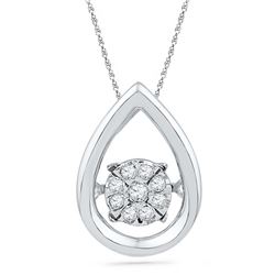 0.85CT Diamond Anniversary 10KT Pendant White Gold