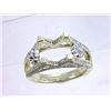 Image 1 : Genuine 14K Two Tone Gold 0.87CTW Diamond Semi Mount Ring - REF-106F9N