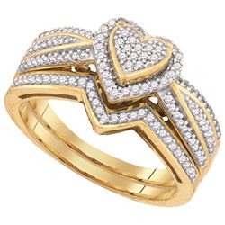 0.35CT Diamond Bridal 10KT Ring Yellow Gold