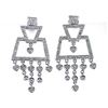 Image 1 : Genuine 18K White Gold 0.85CTW Diamond Earring - REF-127F8N