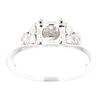 Image 1 : Genuine 14K White Gold 0.3CTW Diamond Semi Mount Ring - REF-58K7R