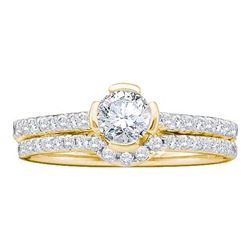 0.75CT Diamond Bridal 14KT Ring Yellow Gold