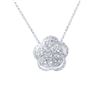 Image 1 : Genuine 0.8 TCW 14K White Gold Ladies Necklace - REF-73Z8T