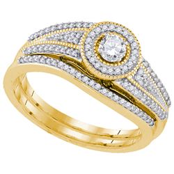 0.35CT Diamond Bridal 10KT Ring Yellow Gold