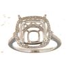 Image 1 : Genuine 14K White Gold 0.28CTW Diamond Semi Mount Ring - REF-56T9K