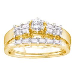 0.50CT Diamond Bridal 14KT Ring Yellow Gold