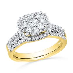 0.60CT Diamond Bridal 10KT Ring Yellow Gold