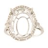 Image 1 : Genuine 14K White Gold 0.48CTW Diamond Semi Mount Ring - REF-61W3G
