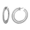 Image 1 : Genuine 0.24 TCW 14K White Gold Ladies Earring - REF-83F4N