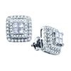 Image 1 : 1.0CT Diamond Bellagio 14KT Earrings White Gold