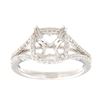 Image 1 : Genuine 14K White Gold 0.36CTW Diamond Semi Mount Ring - REF-60T3K