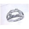 Image 1 : Genuine 14K White Gold 0.84CTW Diamond Semi Mount Ring - REF-91F9N