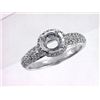 Image 1 : Genuine 14K White Gold 0.57CTW Diamond Semi Mount Ring - REF-55F2N