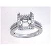 Image 1 : Genuine 14K White Gold 0.38CTW Diamond Semi Mount Ring - REF-68X9Y