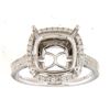 Image 1 : Genuine 14K White Gold 0.41CTW Diamond Semi Mount Ring - REF-76F7N