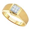 Image 1 : 0.03CT Diamond Mens 10KT Ring Yellow Gold