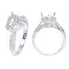 Image 1 : Genuine 14K White Gold 0.23CTW Diamond Semi Mount Ring - REF-45A2X