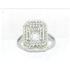 Image 1 : Genuine 14K White Gold 0.41CTW Diamond Semi Mount Ring - REF-64Z7T