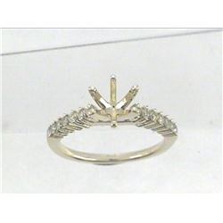 Genuine 14K Yellow Gold 0.29CTW Diamond Semi Mount Ring - REF-41X2Y